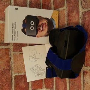 Virtual Reality Briller Goggles Encasement for Smartphone, Adjustable Head Strap